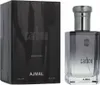 A product shot of a perfume bottle and its box. Voir les images du produit