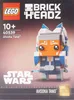 The image shows the packaging for a LEGO BrickHeadz Star Wars Ahsoka Tano set. Produktbild-Vorschau