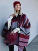 styleBREAKER Poncho mit Streifen Muster, Überwurf Cape, Produktbild-Vorschau 4
