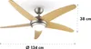 Klarstein Bolero - stropný ventilátor 2v1, 134 cm, 50 dB,  Náhľad obrázku produktu 7