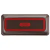 A top-down view of a brown baking tray with a red border and the Tefal logo in the center. Voir les images du produit