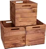 4er set Holzkiste Holzbox Vintage Ocker passend für Ikea Produktbild-Vorschau 8
