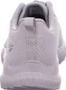 The back view of a gray Skechers Bobs Sport Squad Chaos women's training shoe. Voir les images du produit