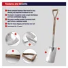 Spear & Jackson 4450DS, tradycyjny łopatownik do grobów, Podgląd zdjęcia produktu 2