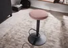 WOHNLING Barhocker Samt Rosa Hocker ohne Lehne 58 - 79 cm Produktbild-Vorschau 5