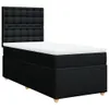 Boxspringbett mit Matratze Schwarz 90x200 cm Stoff Produktbild-Vorschau 3
