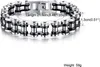 Motorradkette Herren Armband Edelstahl Biker Gliederkette Produktbild-Vorschau 3