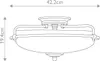 Deckenlampe Glas Metall E27 rund Ø 42,2 cm in Messing Antik Produktbild-Vorschau 7