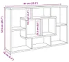 vidaXL Nástenná polica Artisan dub 85 x 16 x 52,5 cm Náhľad obrázku produktu 7
