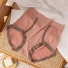 Damen-Unterhose, Spitze, hohe Taille, einfarbig, dünn, Produktbild-Vorschau 5