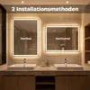 COSTWAY Badspiegel mit LED Beleuchtung, Badezimmerspiegel Produktbild-Vorschau 4