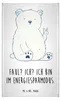 Mr. & Mrs. Panda Handtuch Eisbär Faul - Weiß - Geschenk, Produktbild-Vorschau 1