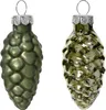Christbaumschmuck Zapfen 6cm Glas 12 Stück - Rosmarin Produktbild-Vorschau 1
