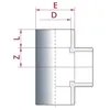 PVC - U T-Stück Muffe 25 mm PN16 Produktbild-Vorschau 2