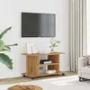 vidaXL TV polica s kolieskami Artisan dub 80x40x45 cm Náhľad obrázku produktu 2