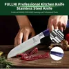 Nôž Fullhi Santoku, 5 palcov, kuchynský nôž, viacfarebný, z Náhľad obrázku produktu 3