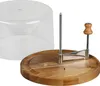Kesper | Affetta formaggio con coperchio in legno d'acacia  Anteprima dell’immagine prodotto 2