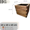 HolzGarden Fioriera in Legno Massello Impregnato con Anteprima dell’immagine prodotto 2