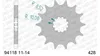 AFAM Stahl Standard Ritzel vorne - 428 Produktbild-Vorschau 3