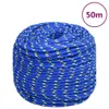 vidaXL Corde de bateau bleu 8 mm 50 m polypropylène Voir les images du produit 6