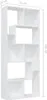Libreria bianca 67x24x161 cm Materiale a base di legno Anteprima dell’immagine prodotto 21