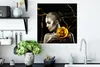 MuchoWow® Poster Frauen - Rosen - Gold - Marmor 50x50 cm - Produktbild-Vorschau 3
