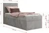 MKS MEBLE Boxspringbett 90x200 TILIANO, Einzelbett mit Produktbild-Vorschau 6