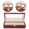 6 Slots hölzerne Uhren Aufbewahrungsbox Display Box Halter Produktbild-Vorschau 5