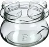 A group of empty glass jars arranged in a circular pattern. Náhľad obrázku produktu