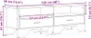 vidaXL TV-Schrank Grau Sonoma 122x34x41 cm Holzwerkstoff Produktbild-Vorschau 8