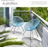 Lot de 2 chaises de jardin Santana - bleu Voir les images du produit 4