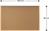 A corkboard with dimensions indicated. Náhled obrázku produktu