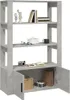 vidaXL Sideboard Betongrau 80x30x119,5 cm Holzwerkstoff Produktbild-Vorschau 5