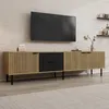 Merax TV Lowboard mit 3 Türen und 2 Schubladen, TV Schrank Produktbild-Vorschau 16