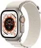 A close-up studio shot of an Apple Watch Ultra with an Alpine Loop band. Produktbild-Vorschau