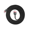 A coiled black USB-C charging cable with red accents on a white background. Náhľad obrázku produktu