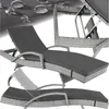 tectake® Aluminium Rattan Sonnenliege Océane 190 x 71 x 34 Produktbild-Vorschau 9