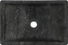 vidaXL Lavabo 45x30x12 cm in marmo nero lucido Anteprima dell’immagine prodotto 6