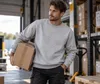 Arbeitsbluse - Sweatshirt  L - Grau Melange - Produktbild-Vorschau 3