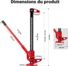 Wiltec Cric Farm Jack, Charge max. 3000 kg, Acier et Fer de Voir les images du produit 3