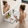 Lavabo da parete HOROW, 72 x 45 cm, con ripiano integrato, Anteprima dell’immagine prodotto 5