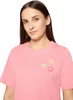 Cartoon (230) Shirt Kurz 1/2 Arm Patch Pink/Orange Patch Produktbild-Vorschau 6