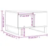 vidaXL Couchtisch Weiß 55x55x36,5 cm Holzwerkstoff Produktbild-Vorschau 6