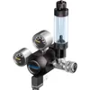 A close-up studio shot of a CO2 regulator set for aquariums. Podgląd zdjęcia produktu
