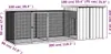 vidaXL Klec pro kuřata šedá 300x91x100 cm Pozinkovaná ocel Náhled obrázku produktu 4