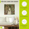ARTland Leinwandbild Gartenweg mit Hühnern Größe: 30x30 cm Produktbild-Vorschau 2