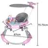 Klappbar Babywalker Lauflernhilfe mit Musik und Spieltisch Produktbild-Vorschau 2