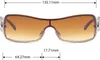 Gil Damen Monoscheiben Sonnenbrille Braun Produktbild-Vorschau 4