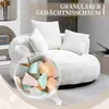 Sweiko Lazy Sofa Durevole Comfort Lounger Alto Schienale Anteprima dell’immagine prodotto 3