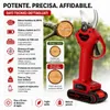 AJIEQAQ Forbice da Potatura a Batteria 21V, Motore Anteprima dell’immagine prodotto 3